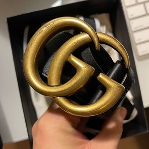 Gucci GG 2015 Re-Edition Wide Marmont Belt (85) Size 4 Pants